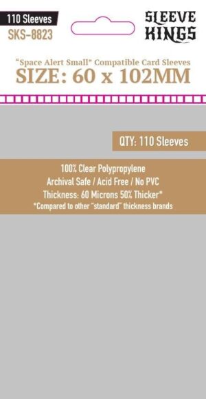[8823] Sleeve Kings Space Alert Compatible Sleeves (60x102mm)