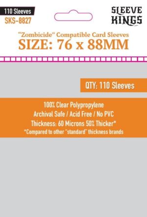 [8827] Sleeve Kings Zombicide Compatible Sleeves (76x88mm)