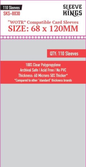 [8830] Sleeve Kings WOTR Perfect Compatible Sleeves (68x120mm)