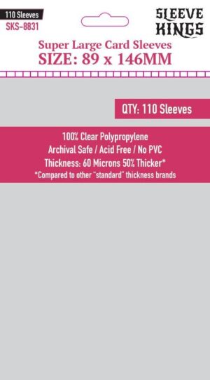 [8831] Sleeve Kings Super Large Sleeves (89x146mm)