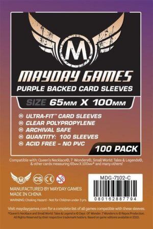 [7102C] Magnum Ultra-Fit 65 MM X 100 MM Card Sized -"7 Wonders" (Purple Backed)