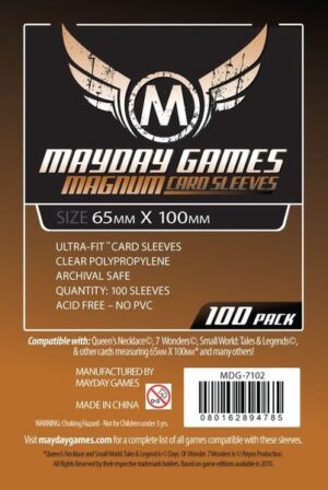 [7102] Magnum Copper Sleeve: 65 MM X 100 MM Card Sized -"7 Wonders"