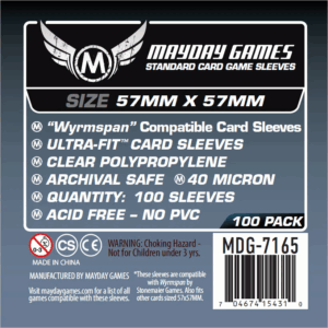 [7165] Wyrmspan Compatible Card Sleeves (57 x 57) Standard 7165