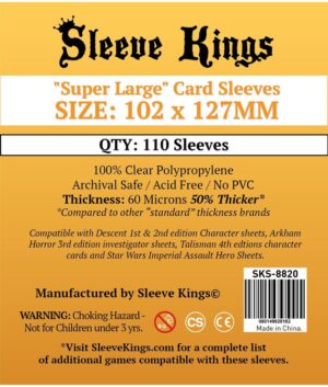 [8820] Sleeve Kings Super Large Sleeves (102x127mm)