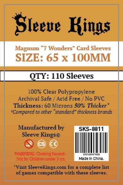 [8811] Sleeve Kings Magnum 7 Wonders Card Sleeves (65x100mm)