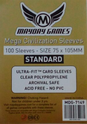 [7149] Standard Mega Civilization Sleeves (75 x 105 MM)