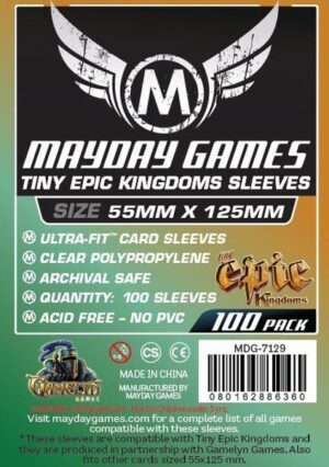 [7129] Custom Tiny Epic Kingdoms Sleeves (pack of 100) (88 X 125 MM)