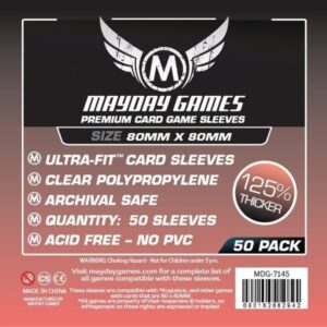 [7145] Premium Medium Square Card Sleeves (80 X 80 MM) (pack of 50)