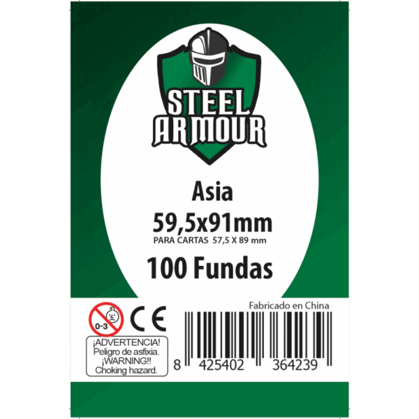 100 Fundas tamaño Asia (59,5x91mm)