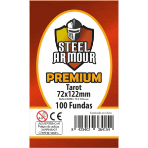 100 Fundas tamaño Tarot Premium (72x122mm)
