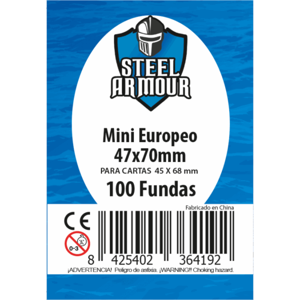 100 Fundas tamaño Mini Europeo (47x70mm)