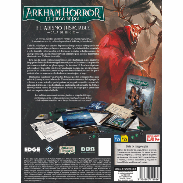 esdpsah01es_9.png Arkham Horror: el juego de rol Caja de inicio